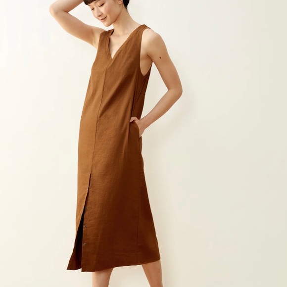 EUC Aday Free Float linen dress, XS - Picture 3 of 9